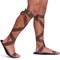 Greek Roman Brown Sandals – Lace Up Biblical Egyptian Gladiator Costume Sandal Shoes for Men and Women